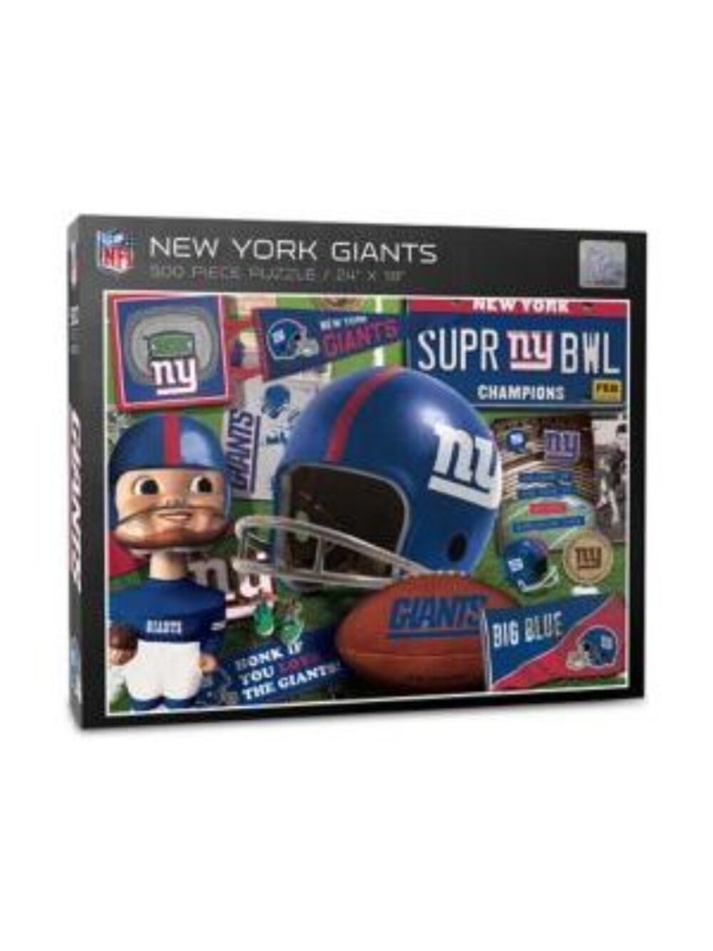 NFL New York Giants Retro Football Jigsaw Puzzle 500 Pieces - New / Sealed